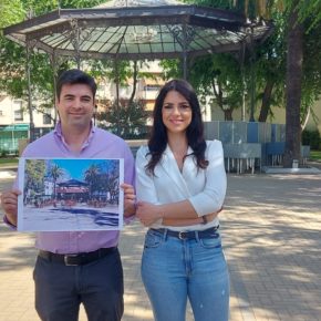 Jesús López se marca como objetivo revitalizar el parque del Paseo de Rojas para garantizar un uso más dinámico y familiar del mismo